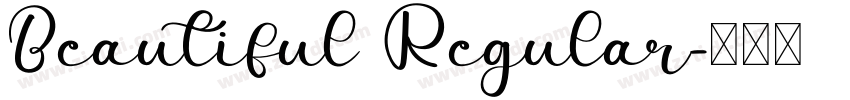 Beautiful Regular字体转换